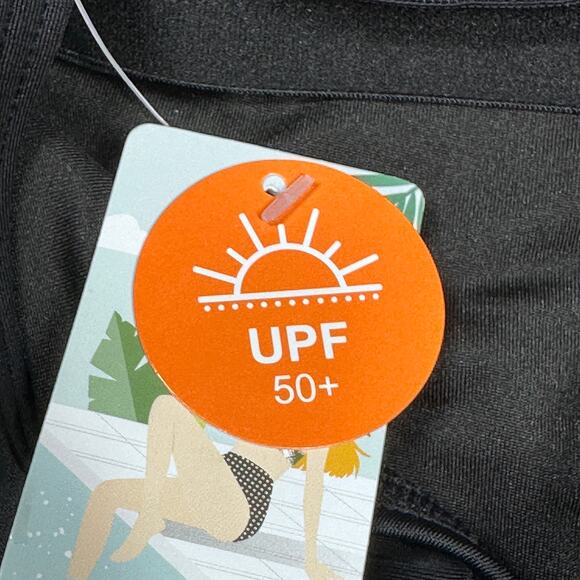 Attraco Sports Swimsuit Womens Medium Black with Blue Accents One Piece Outdoors - Picture 6 of 12